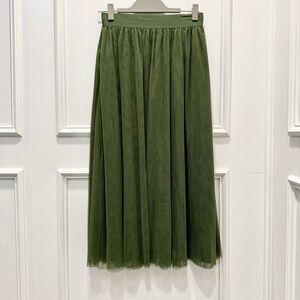BODEN Tulle Full Midi Skirt Khaki Green 4 Excellent condition